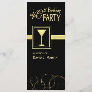 40. Geburtstag-Party Einladungen