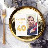 40. Geburtstag Party Foto Goldballons jubeln