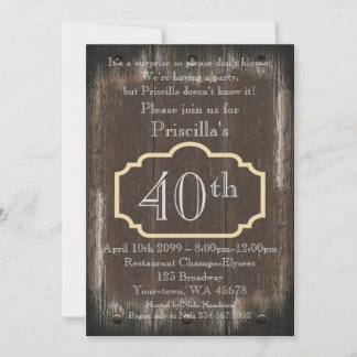 40. Geburtstag Party Frau, Weib jeglichen Alters,  Einladung