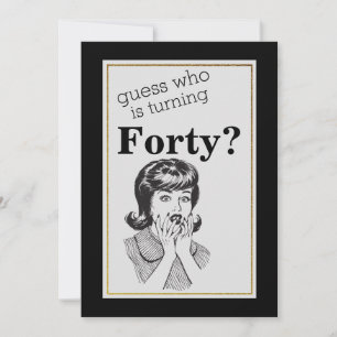 40. Geburtstag Party Funny Fab Frauen Geburtstag Einladung