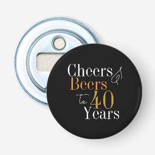 40. Geburtstag Party für Cheers und Biersorten Flaschenöffner
