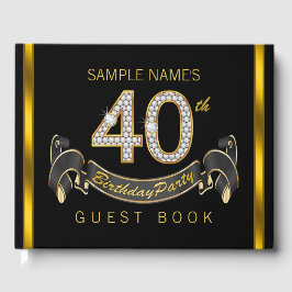 40. Geburtstag Party Gästebuch