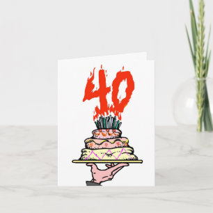 40. Geburtstag Party Personalisiert Karte