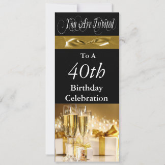 40. Geburtstag Party Personalisierte Einladung
