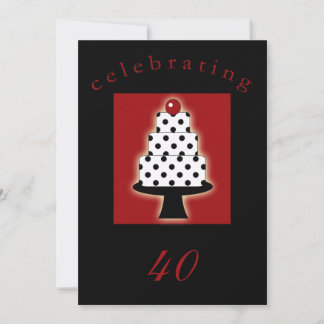 40. Geburtstag Party Personalisierte Einladung