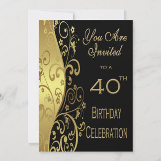 40. Geburtstag Party Personalisierte Einladung