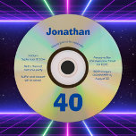 40. Geburtstag Party Retro 90er Music Themed Imita Einladung<br><div class="desc">👉 Lächeln Sie mit dieser Retro-Party Einladung zum 40. Geburtstag auf einer 90er Imitat-CD! - Klicken Sie einfach auf dieses Design 🔥 Meine Versprechen - Das ist einzigartig - von mir entworfen! - Es ist mit Ihnen im Hinterkopf 🙏 Danke für die Unterstützung meines kleinen Unternehmens - Wenn Sie möchten,...</div>
