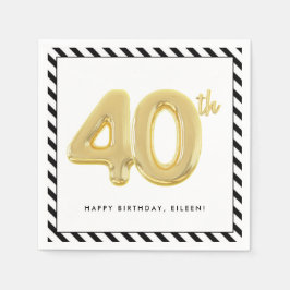 40. Geburtstag Party Serviette