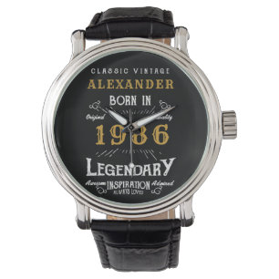 40. Geburtstag Personalisiert Geboren 1986 Vintage Armbanduhr