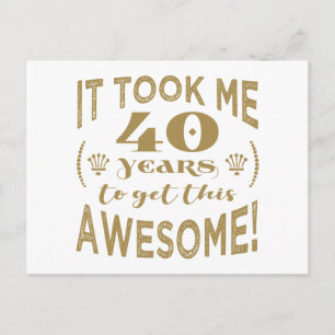 40. Geburtstag Phantastisch Postkarte