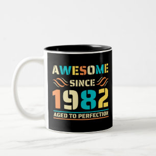 40. Geburtstag Phantastisch seit 1982 Zweifarbige Tasse
