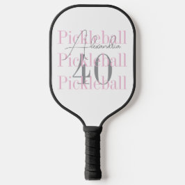 40. Geburtstag Pickleball Pink Gastgeschenk Schläger