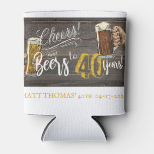 40. Geburtstag, Prost und Bier, Partygeschenk Dosenkühler