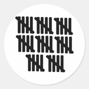 40. Geburtstag Runder Aufkleber