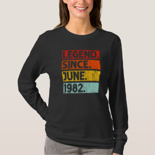40. Geburtstag seit Juni 1982 40 Jahre alt T-Shirt