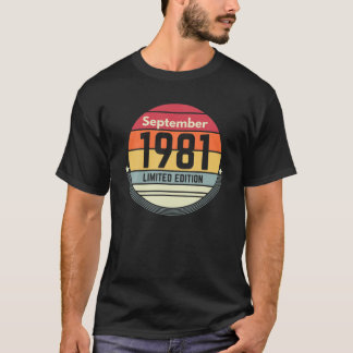 40. Geburtstag September 1981 40 Jahre Geschenk Fr T-Shirt