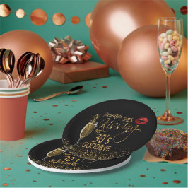 40. Geburtstag - Sie küsst ihre 30er Pappteller