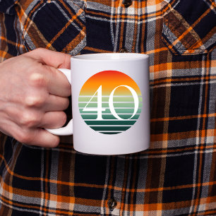 40. Geburtstag Sonnenaufgang Kaffeetasse