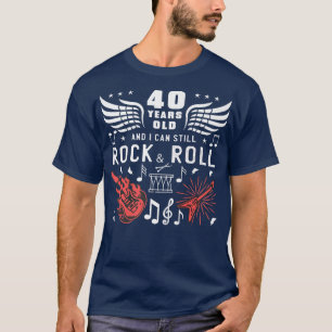 40. Geburtstag Streich Werde 40 Jahre alt Gitarre  T-Shirt