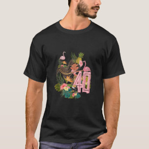 40. Geburtstag Tiki Party Pool Summer Hula Hawaiia T-Shirt