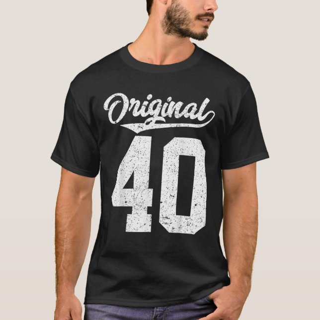 40. Geburtstag und 40. T-Shirt (Vorderseite)