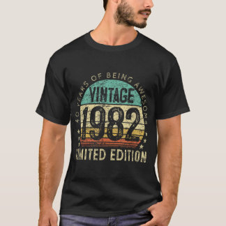 40. Geburtstag Vintag 1982 40 Jahre Altes Geschenk T-Shirt