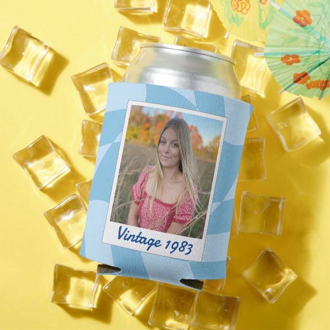 40. Geburtstag Vintag 1983 gestreifter Deckkasten Dosenkühler (In Situ Sommer)