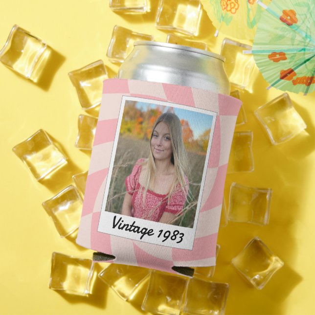 40. Geburtstag Vintag 1983 gestreifter Deckkasten Dosenkühler (In Situ Sommer)