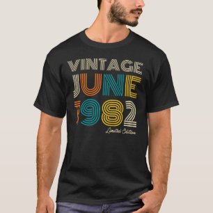 40. Geburtstag Vintag Juni 1982 Limited Edition T-Shirt