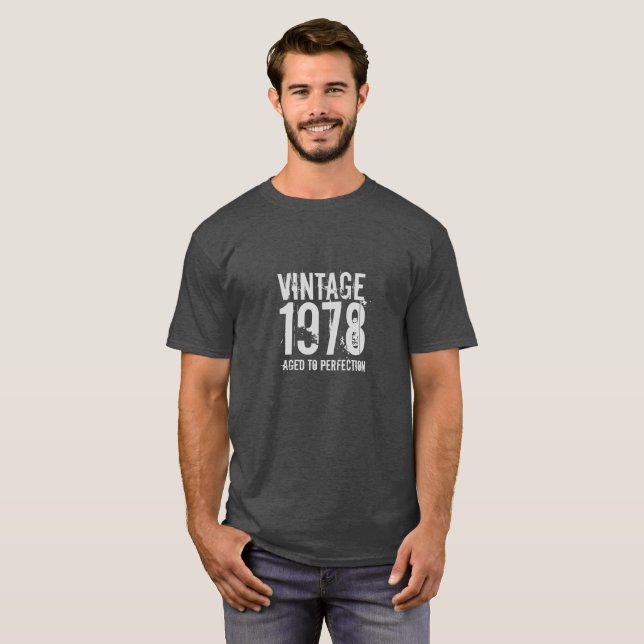 40. Geburtstag Vintage 1978 gealtert zur T-Shirt (Vorne ganz)
