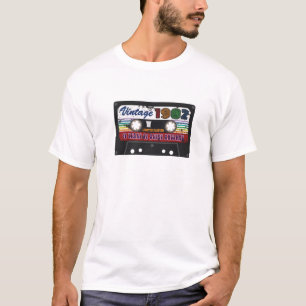 40. Geburtstag Vintage 1982 Männer Frauen Kassette T-Shirt