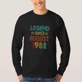 40. Geburtstag Vintage-Legende seit August 1982 40 T-Shirt