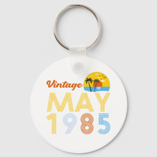 40. Geburtstag Vintage Mai 1985 40 Jahre alte Gesc Schlüsselanhänger