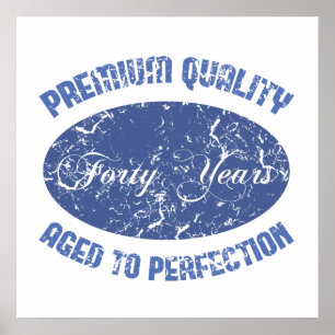 40. Geburtstag Vintager Spaß Poster