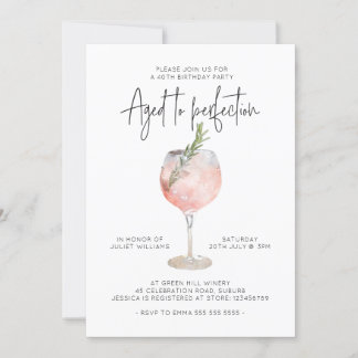 40. Geburtstag Weinwandertour Einladung