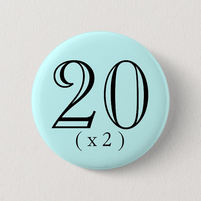 40. Geburtstags-aufladenknopf Button (Vorderseite)