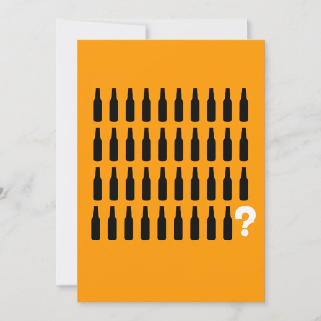 40. Geburtstags-Einladungen - Bier-Beifall! Einladung (Vorderseite)