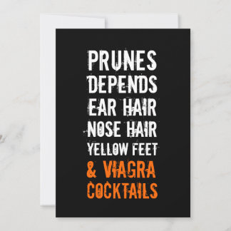 40. Geburtstags-Einladungen - Geezer Einladung