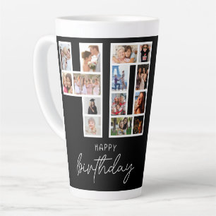 40. Geburtstags-Foto-Collage Milchtasse