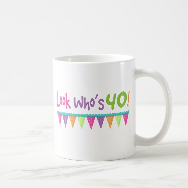 40. Geburtstags-Geschenk-Ideen Kaffeetasse (Rechts)
