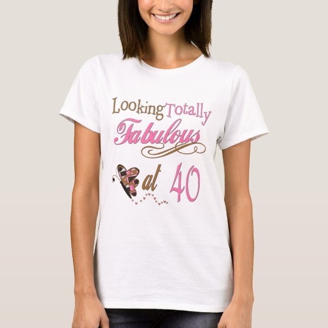 40. Geburtstags-Geschenke T-Shirt (Vorderseite)