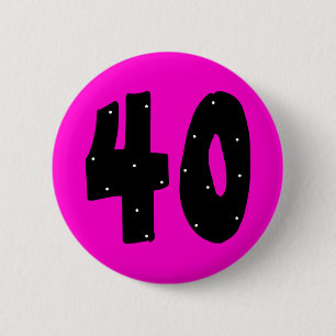 40-Geburtstags-Knopf Button