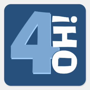 40. Geburtstags-kundenspezifische Jahr-Marine und Quadratischer Aufkleber