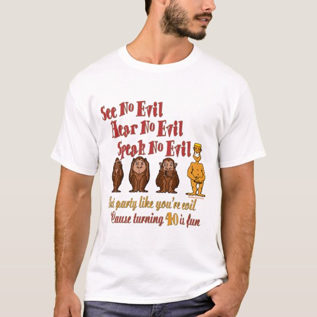 40. Geburtstags-Party-Geschenke T-Shirt (Vorderseite)