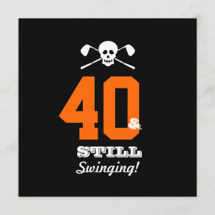 40. Geburtstags-Party-Golf - noch schwingend! Einladung