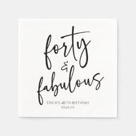 40. Geburtstags-Party Serviette