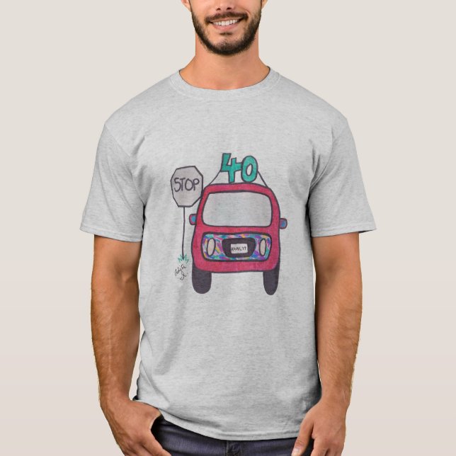 40. Geburtstags-T - Shirt (Vorderseite)