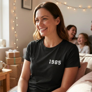 40. Geburtstags-T-Shirt 1985 Vintage   Frauen werd T-Shirt