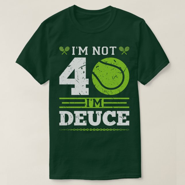 40. Geburtstags-Tennis T-Shirt (Design vorne)