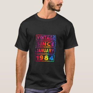 40. Geburtstags-Tie-Dye-Dekoration Vintage seit Ja T-Shirt